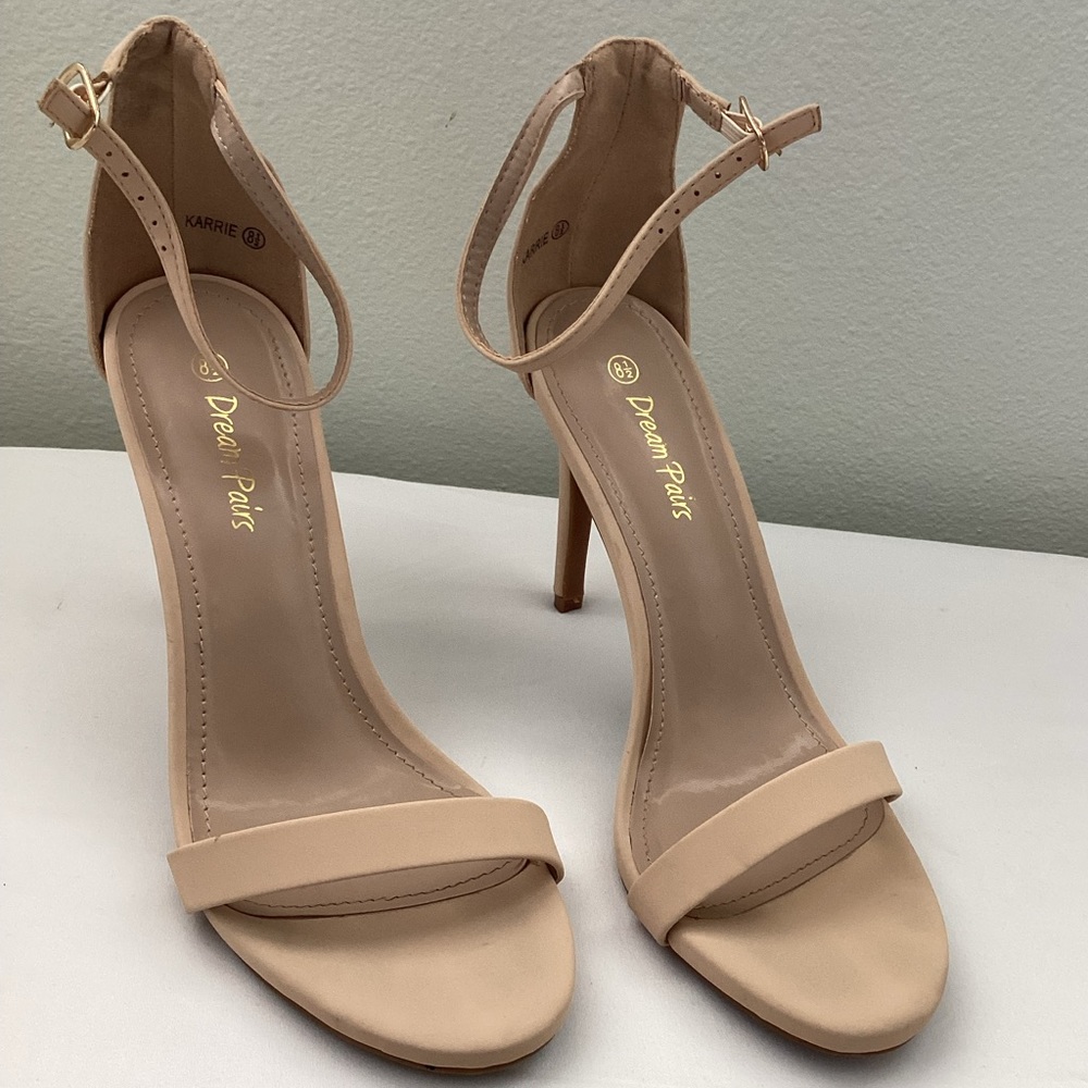 Dream Paris Karrie Stiletto Sandal 8 1/2 Nude